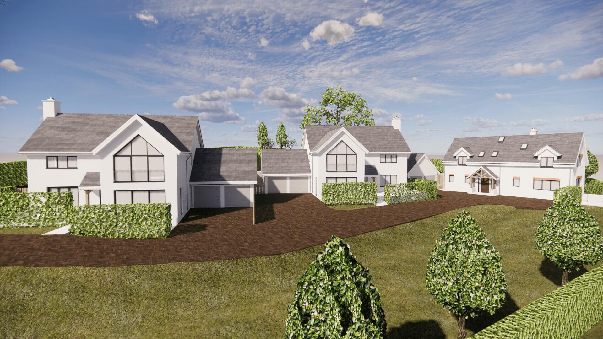 Architectural BIM & Visualization Services for a cluster of residential units in UK