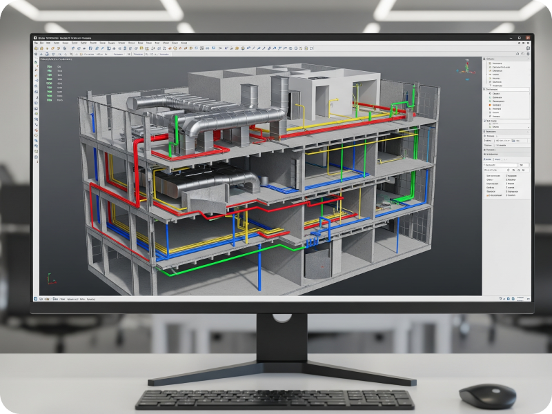 Extensive Range of MEP BIM Coordination Services at UniquesCADD