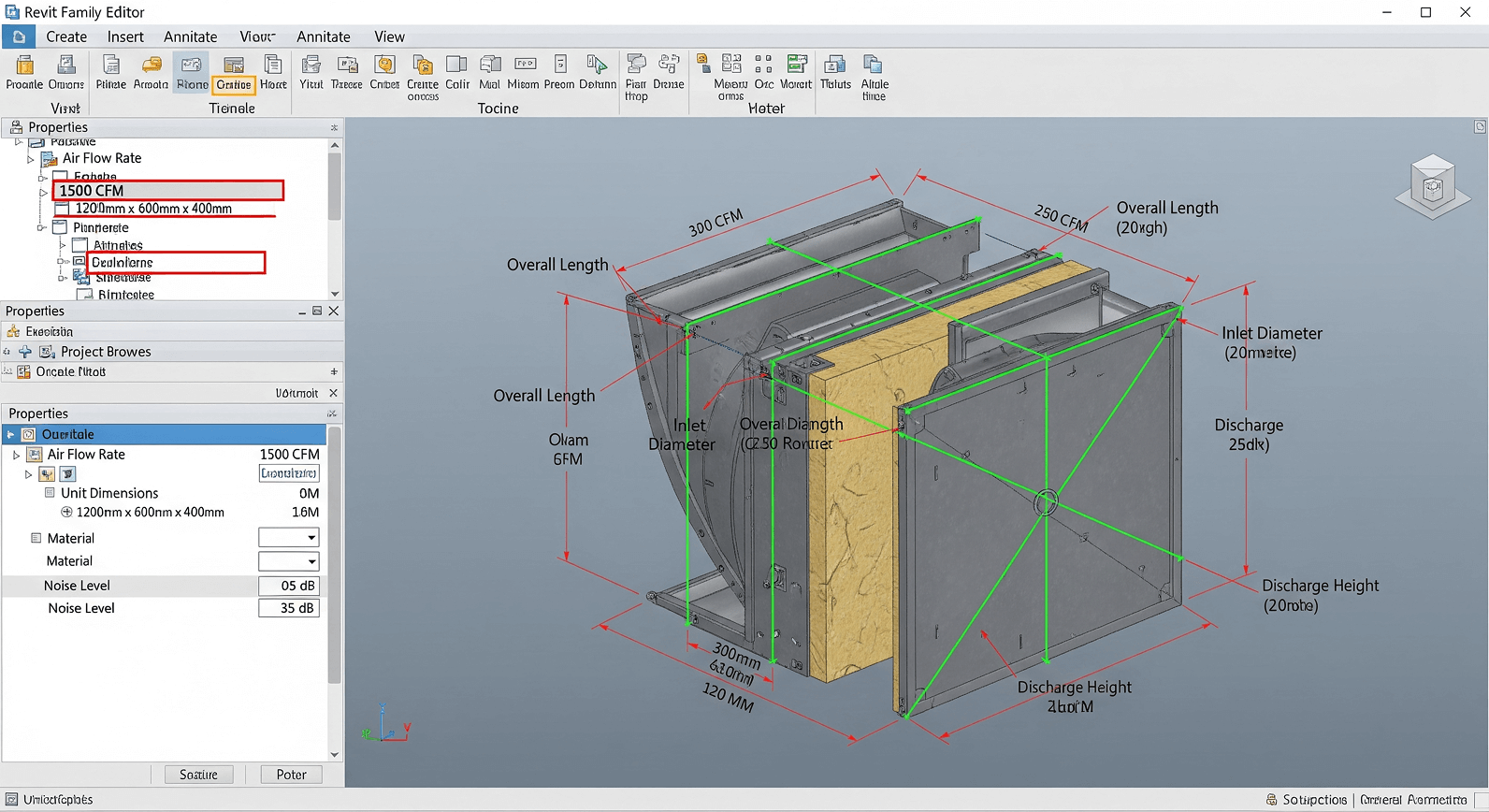 HVAC Revit Family Creation