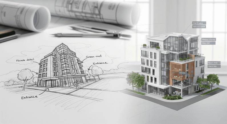 Hand Sketch to BIM Modeling