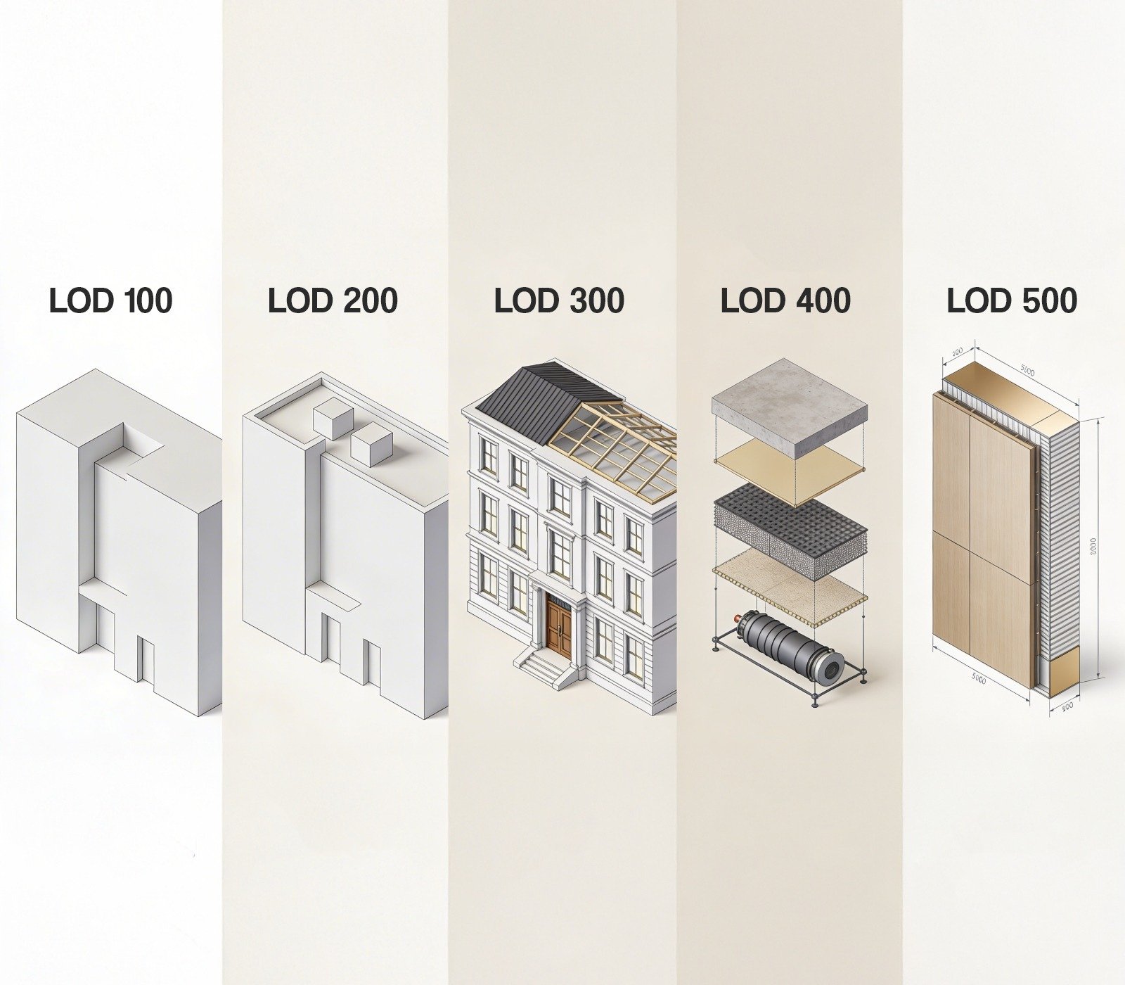 Key Levels of Detail in Scan to BIM
