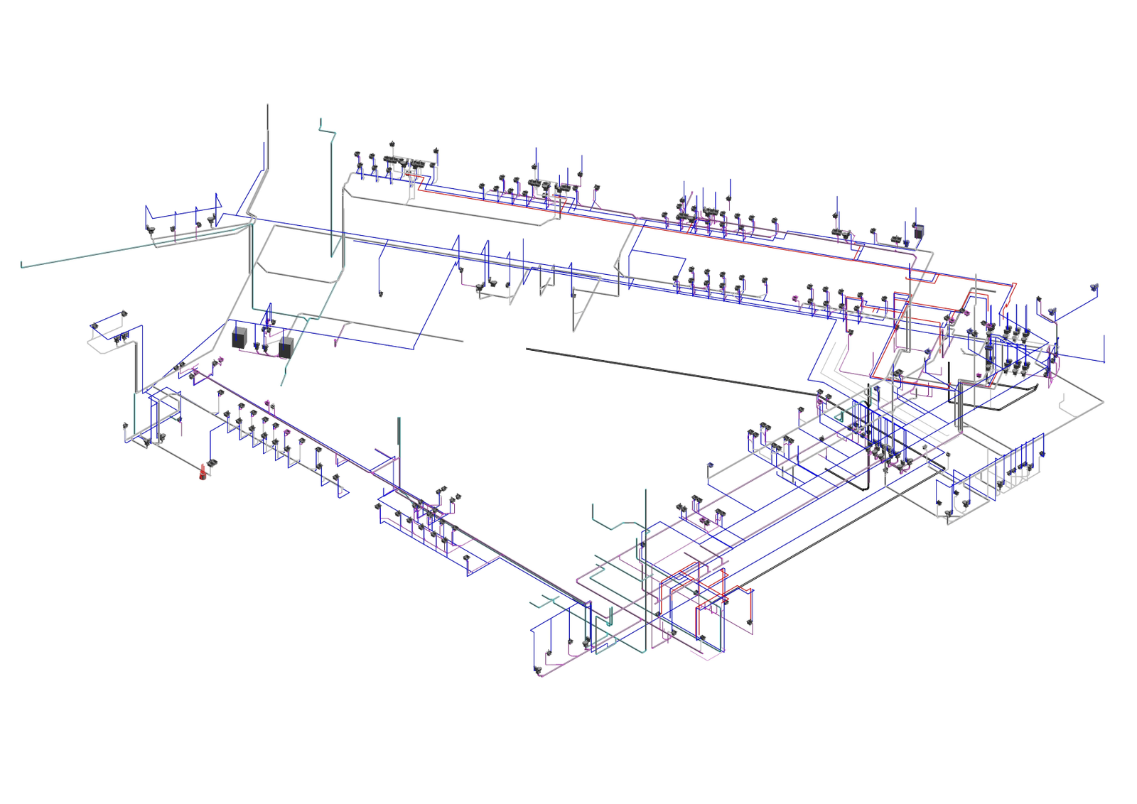 Coordinated MEPF Model for Commercial Office Building in UK