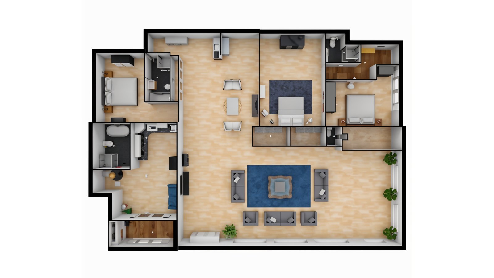 2D and 3D Floor Plans for New Residential Project in Daniël Stalpertstraat, Amsterdam