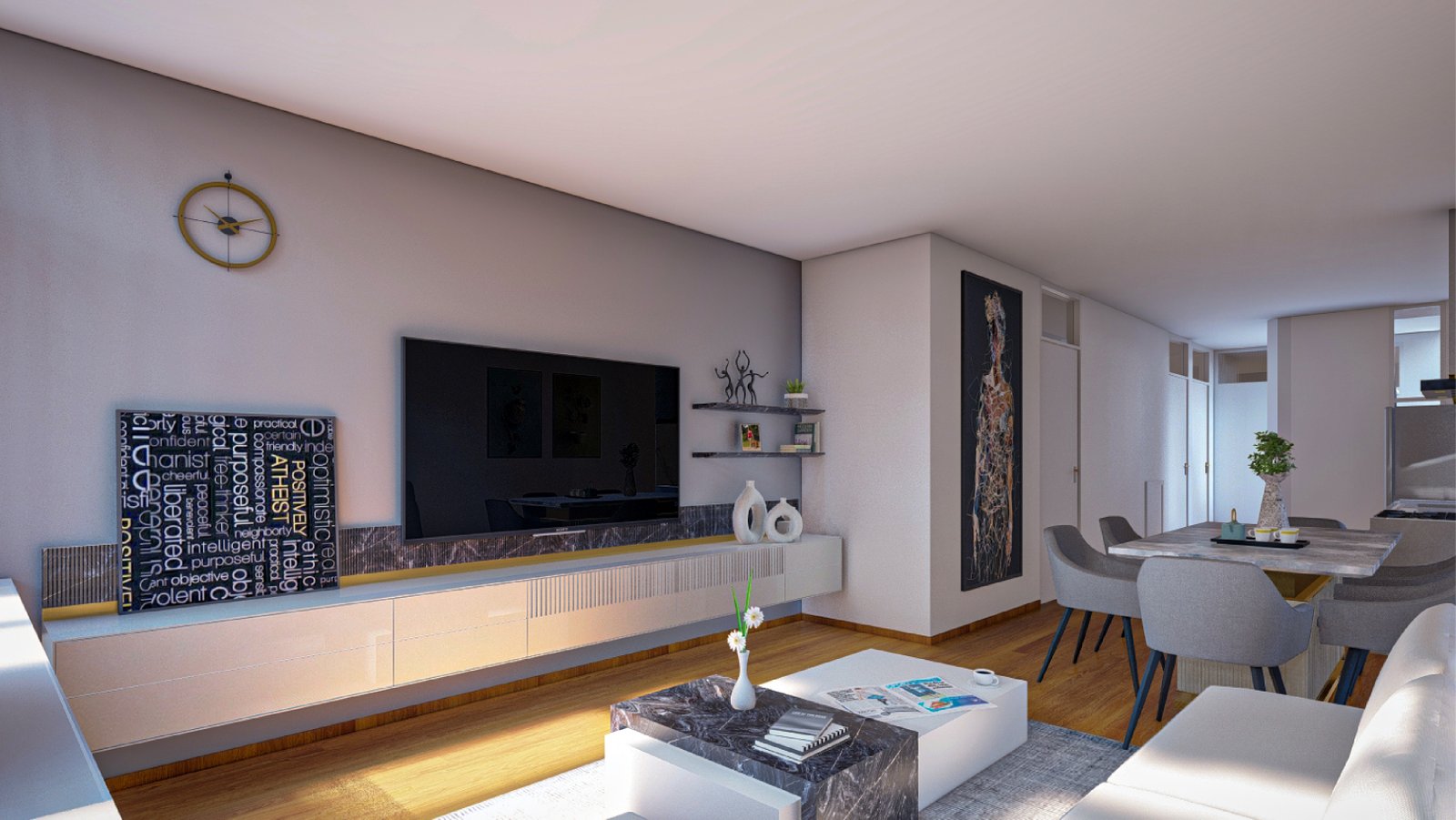 Renovation and interior design of a residential house