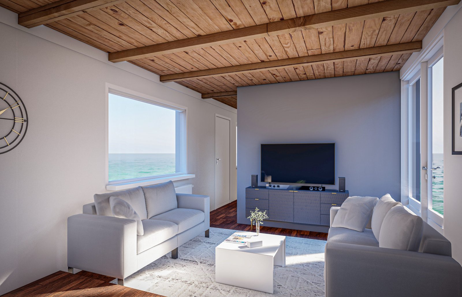 Houseboat Interior Design and Visualization Services in Netherlands